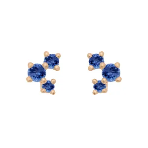 Celeste Earrings, Blue Sapphire
