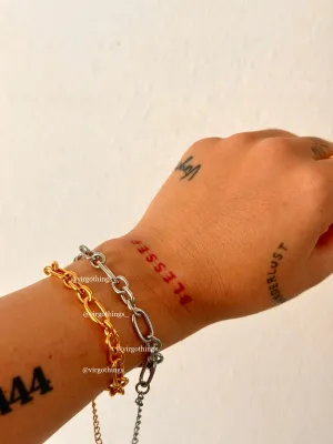 Chunky daily bracelets