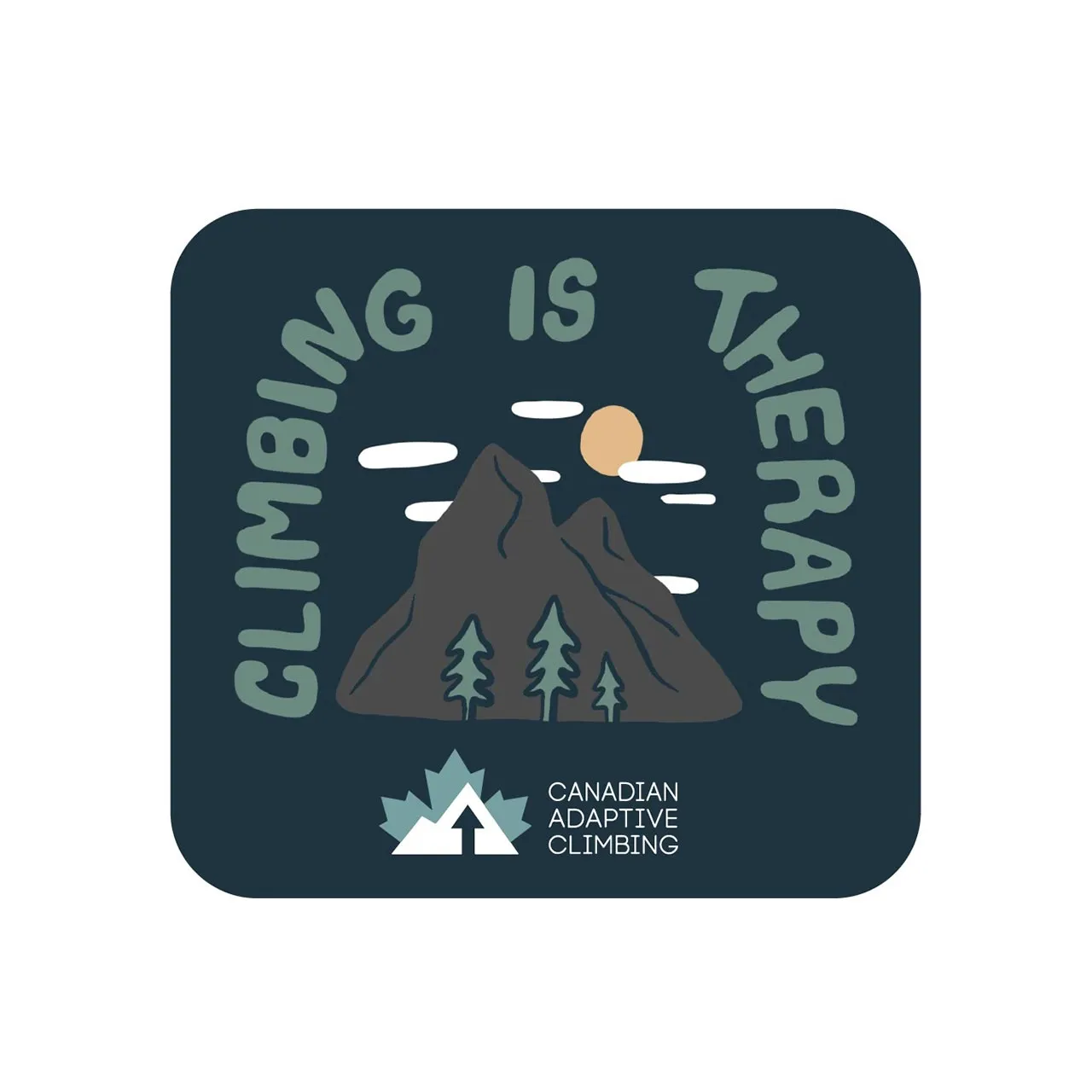 Climbing Is Therapy Sticker