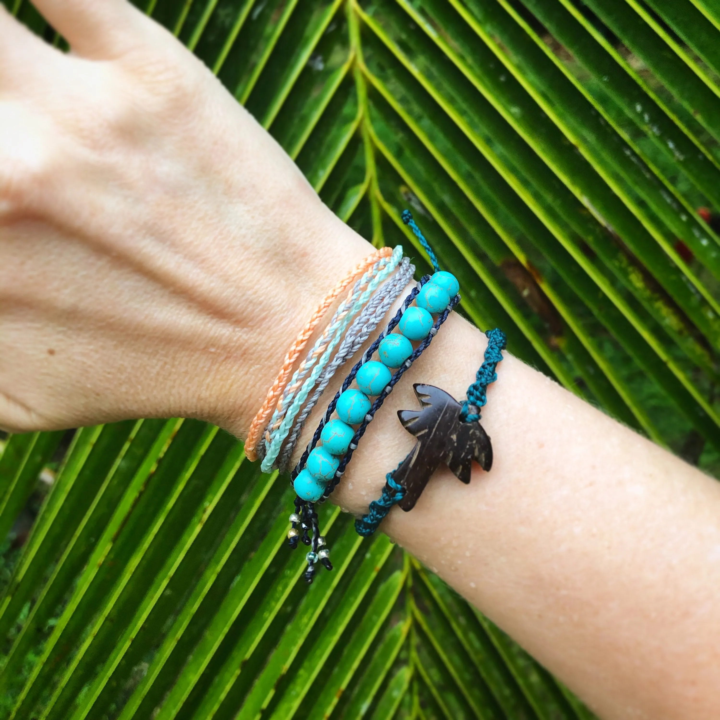 Coconut Palm Tree Macrame Bracelet