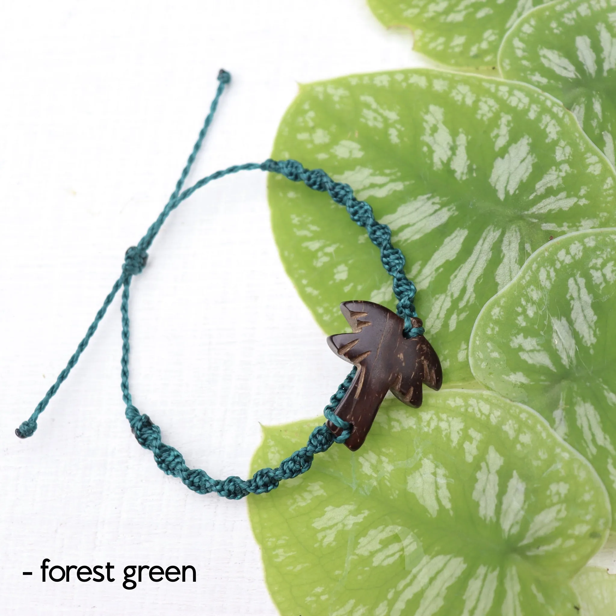 Coconut Palm Tree Macrame Bracelet
