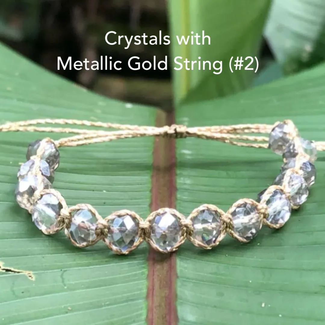 Crystal Macrame Bracelet
