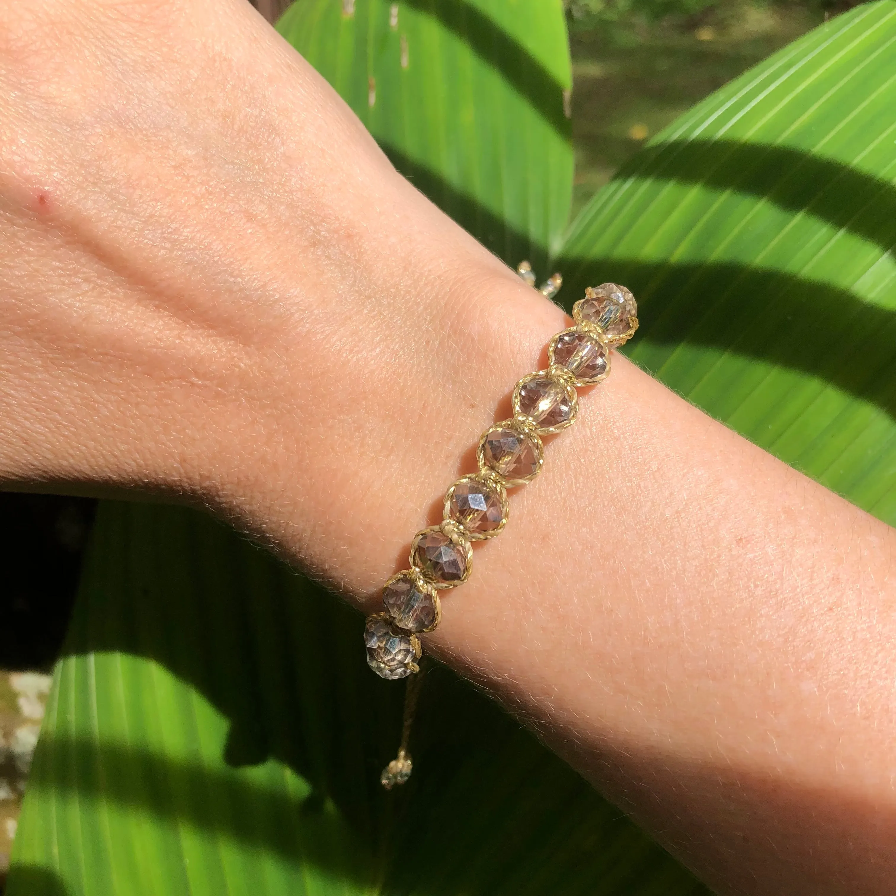 Crystal Macrame Bracelet