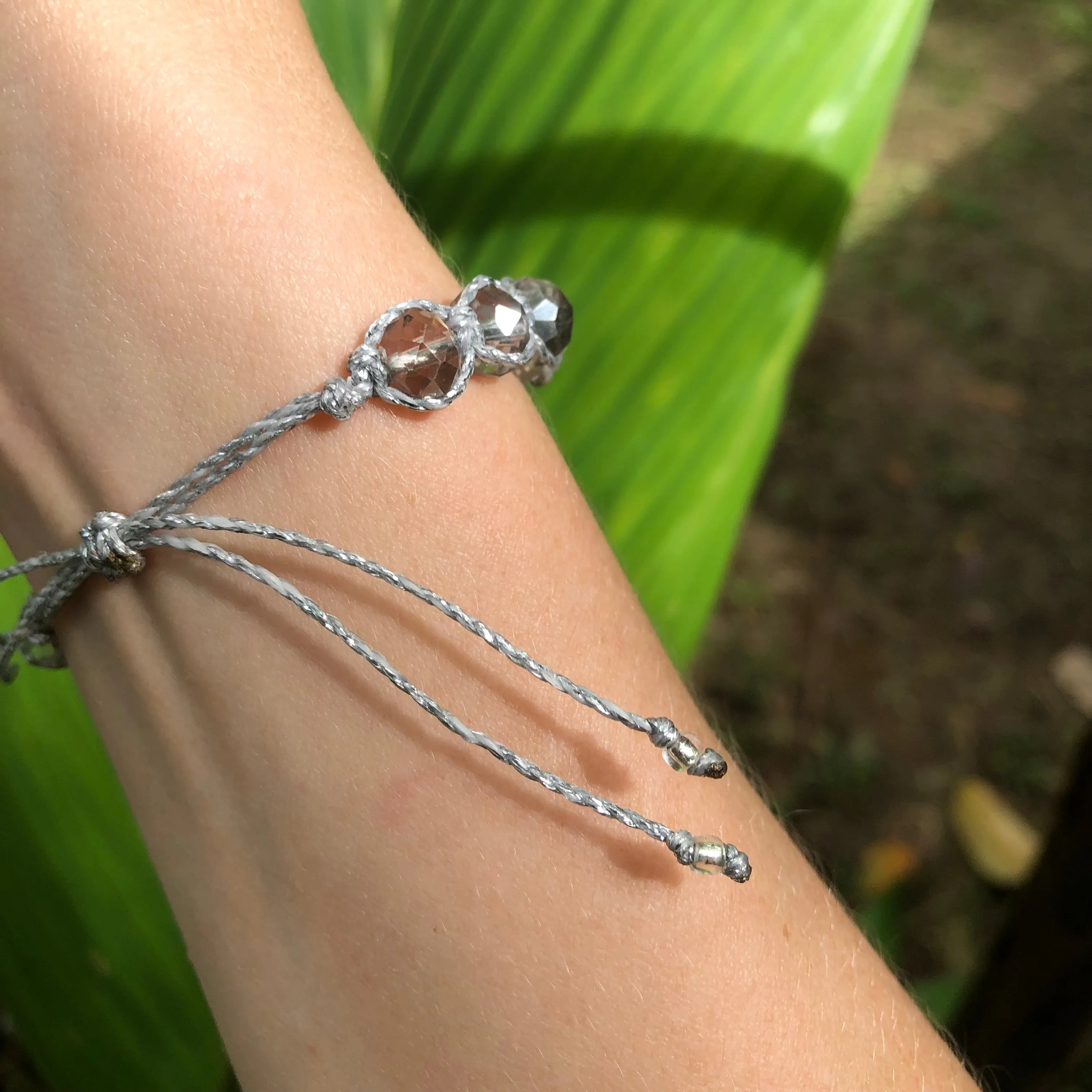 Crystal Macrame Bracelet