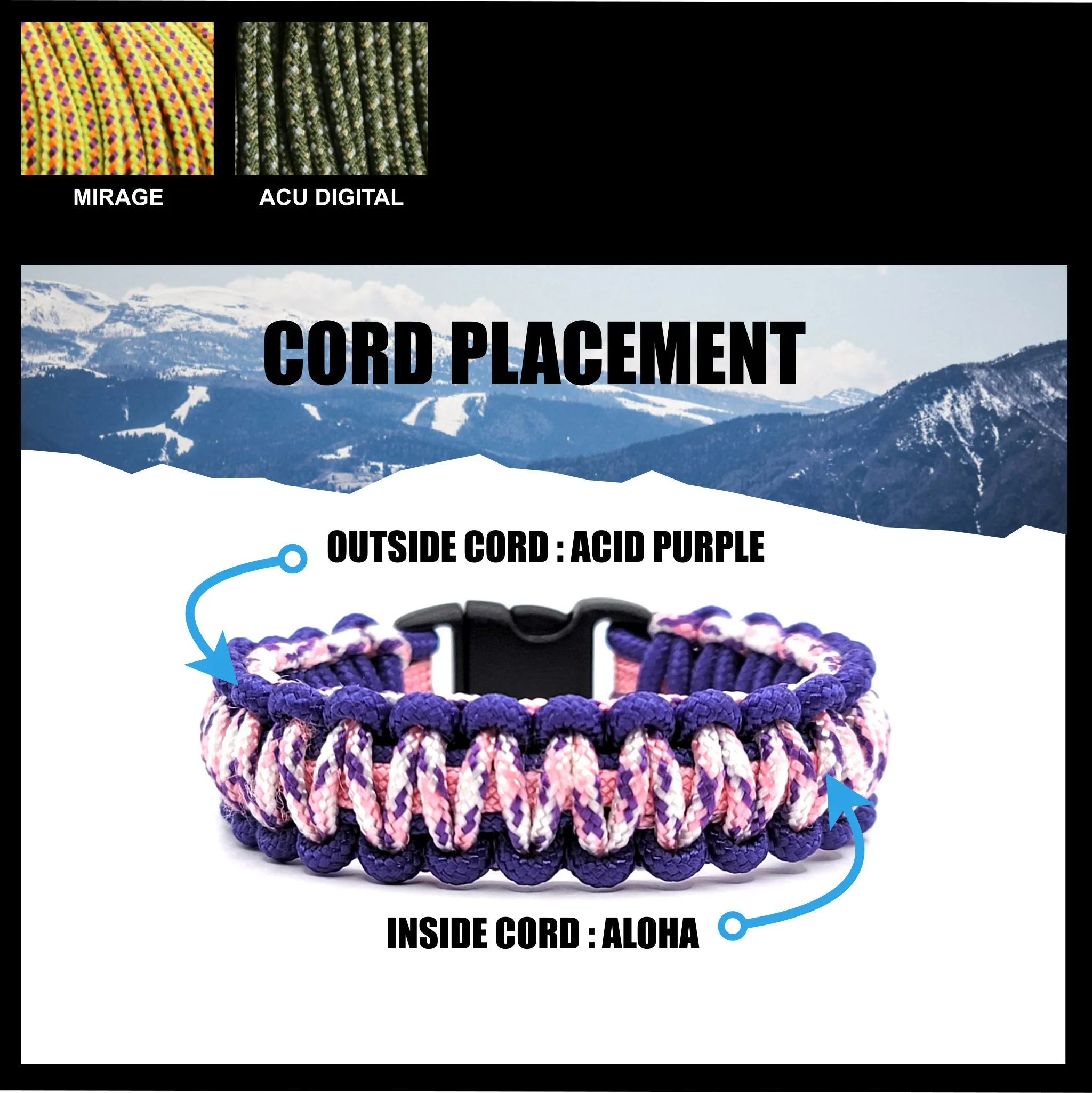Custom 275 Paracord Bracelet