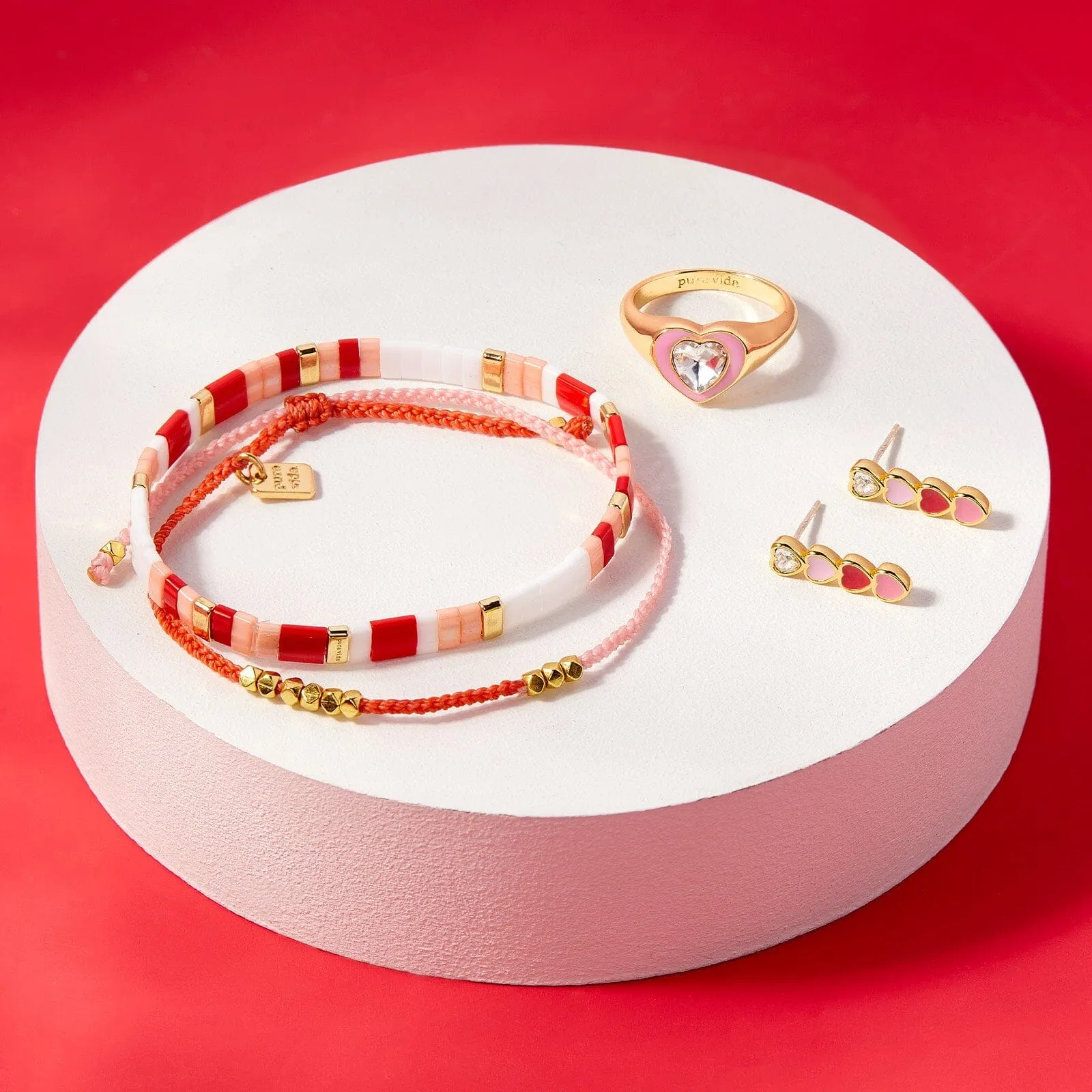 Cuteness Tile Bead Stretch Bracelet