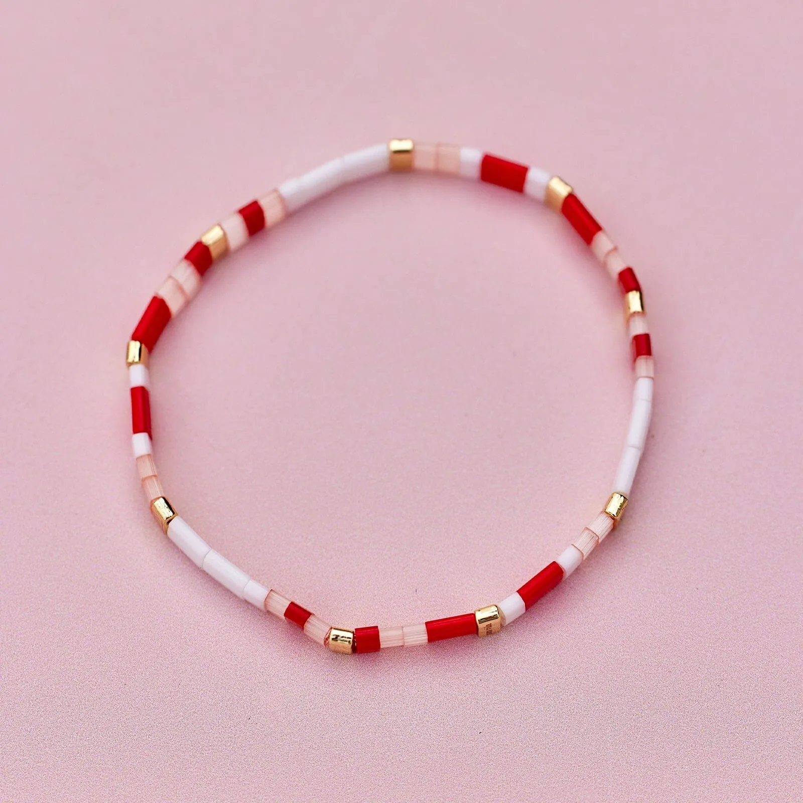 Cuteness Tile Bead Stretch Bracelet