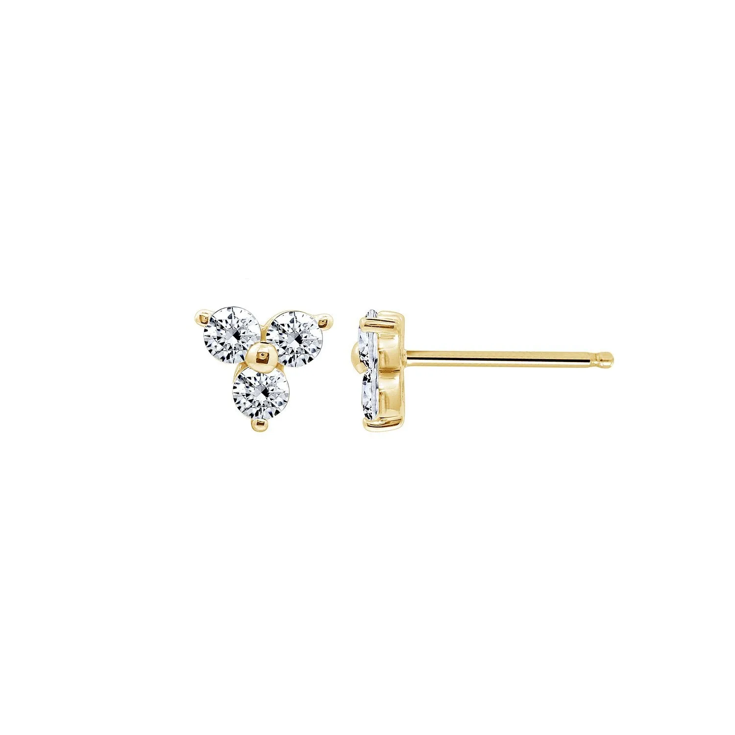 Dainty Lotus Stud Earrings