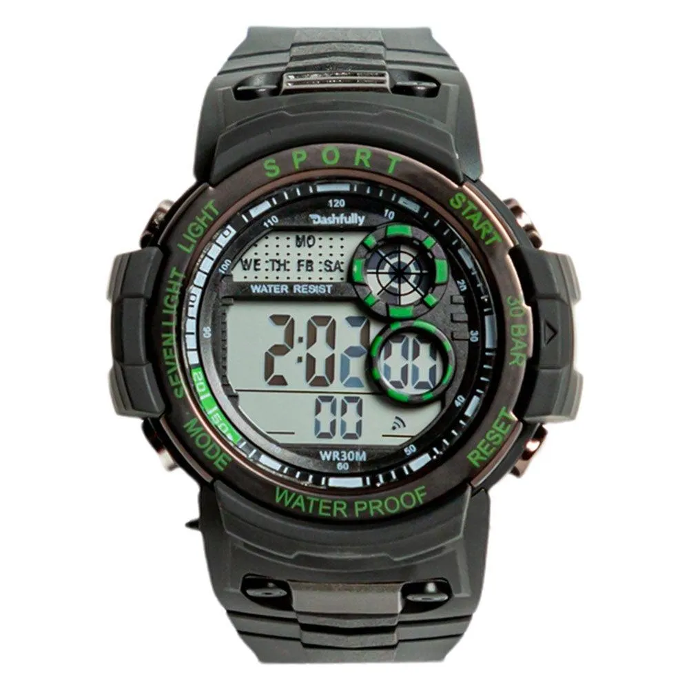 Dashfully DF1717-GR Sport Digital Watch