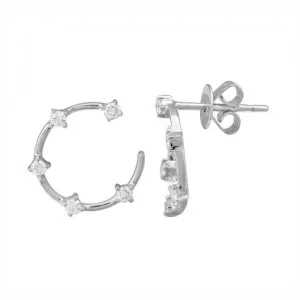 Diamond Circle Studs