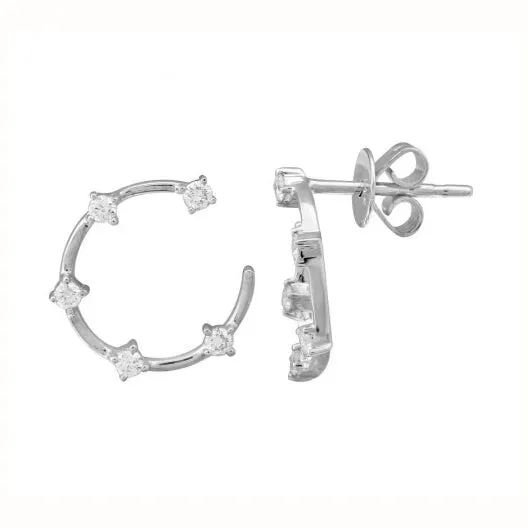 Diamond Circle Studs