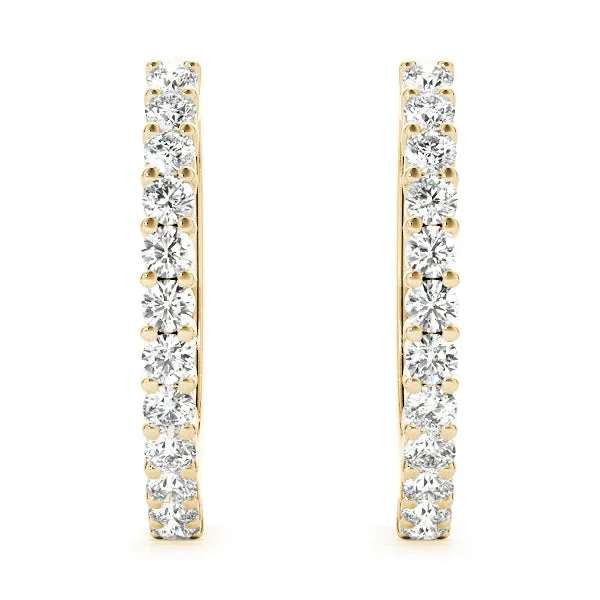 Diamond Hoop Huggies