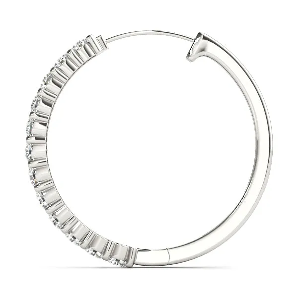 Diamond Hoop Huggies