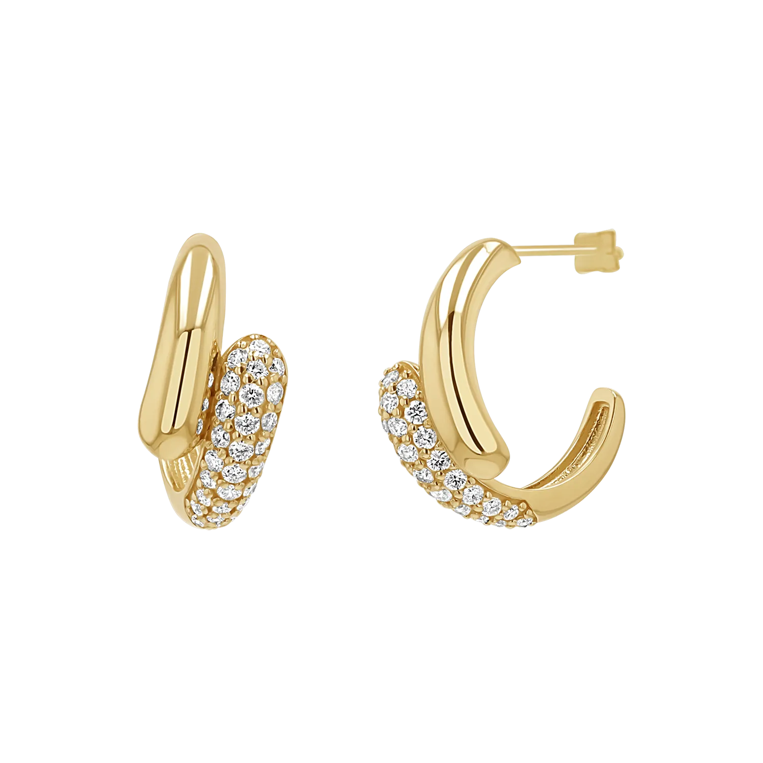 Diamond Rendezvous Hoop Earrings