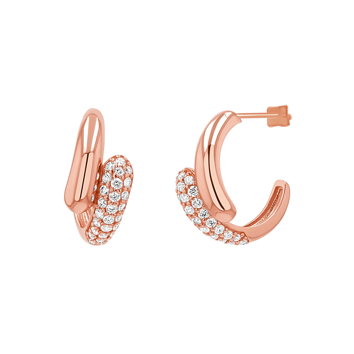 Diamond Rendezvous Hoop Earrings