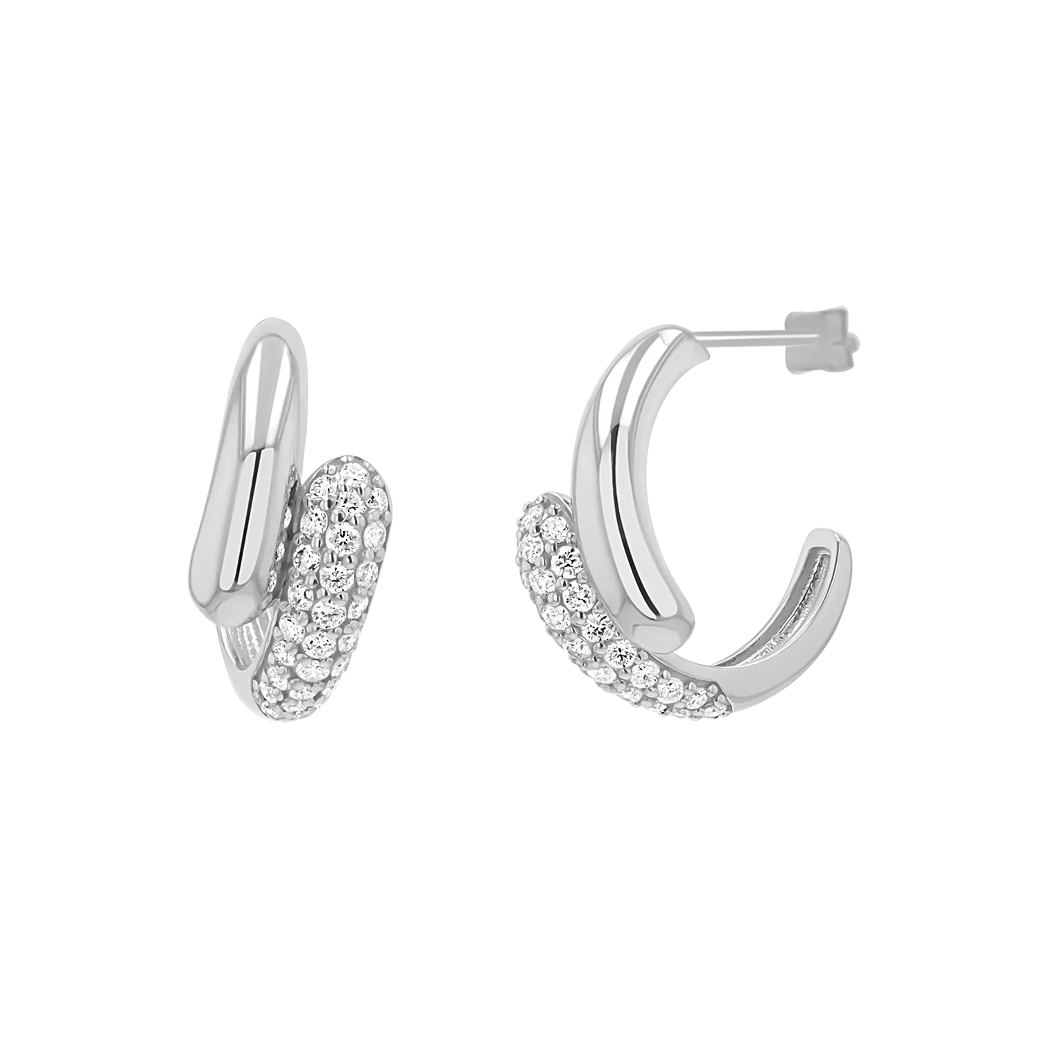 Diamond Rendezvous Hoop Earrings