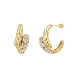 Diamond Rendezvous Hoop Earrings