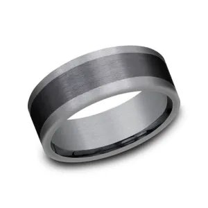 Duke Tantalum & Titanium Comfort Fit 8.0 Wedding Band Ring