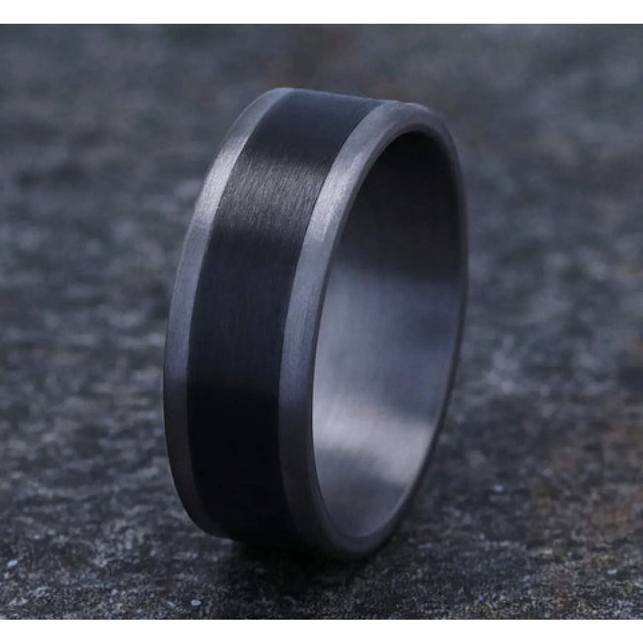 Duke Tantalum & Titanium Comfort Fit 8.0 Wedding Band Ring