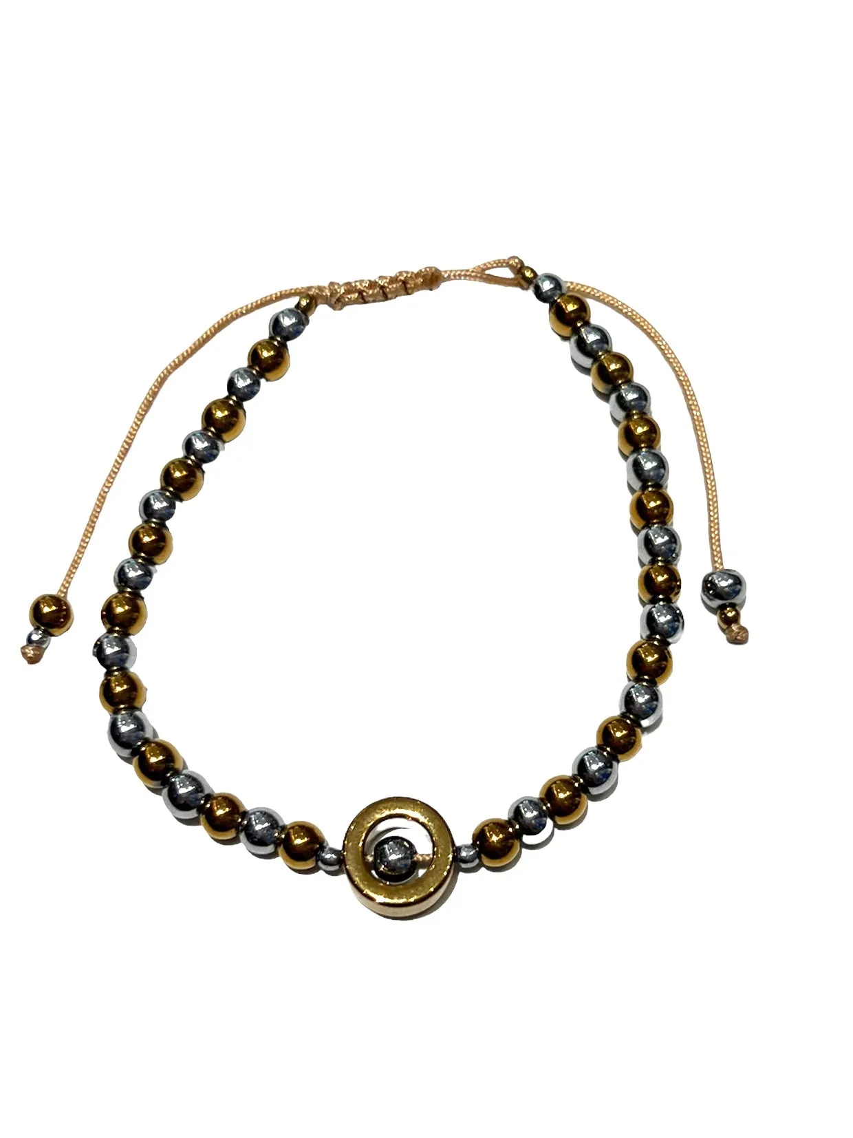 E-HC DESIGNS- Hematite Adjustable Bracelet