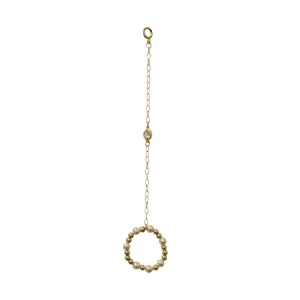 EMMA   SOLITAIRE | Hand Chain Anti-Tarnish Stretchy Ring 14K Gold Filled