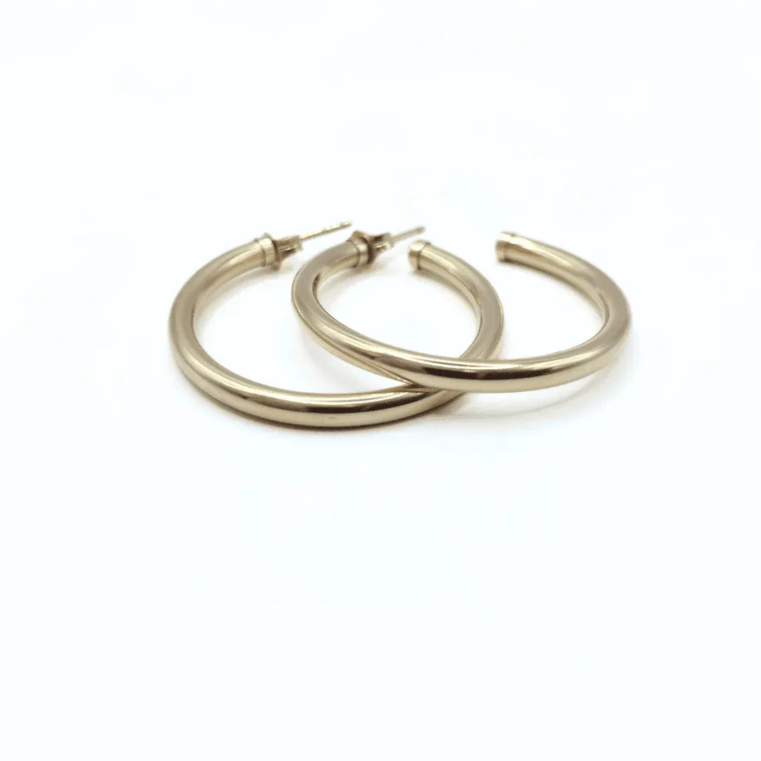 Erin Gray Paris 14K Gold-Filled Post Hoops