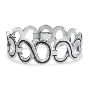Estate Sterling Silver Infinity Link Bracelet