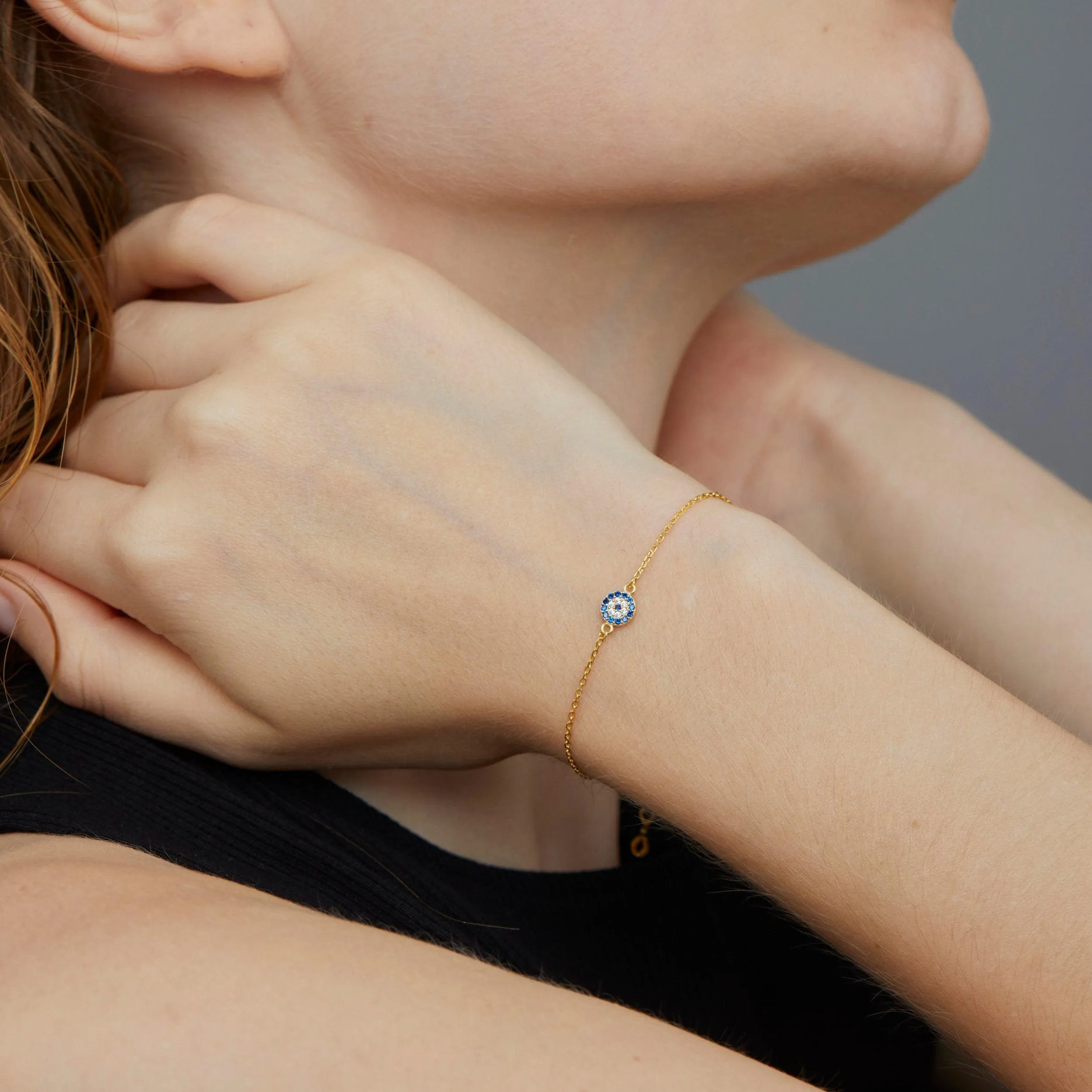 Evil Eye Bracelet - 18K Gold Vermeil