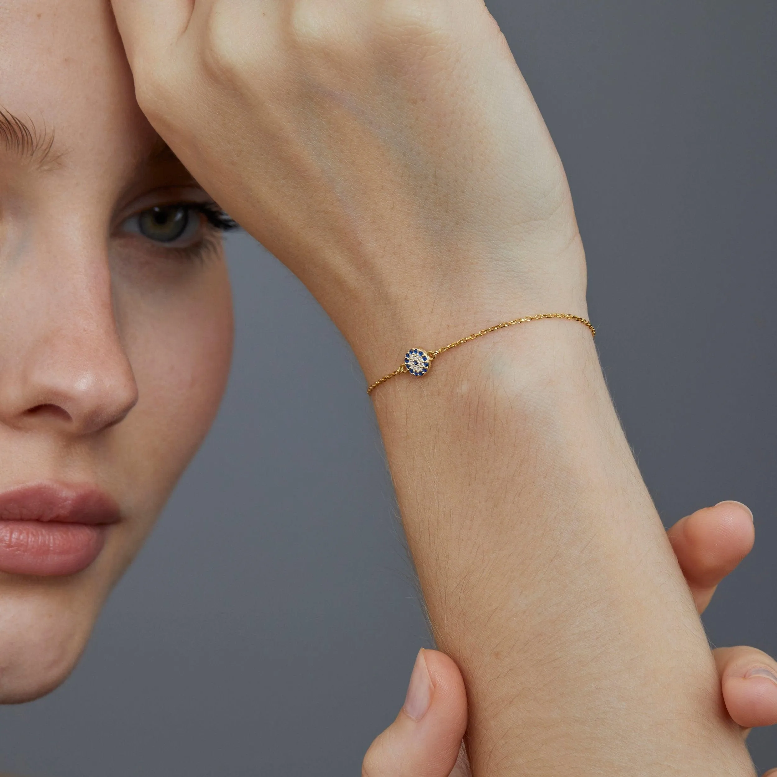 Evil Eye Bracelet - 18K Gold Vermeil