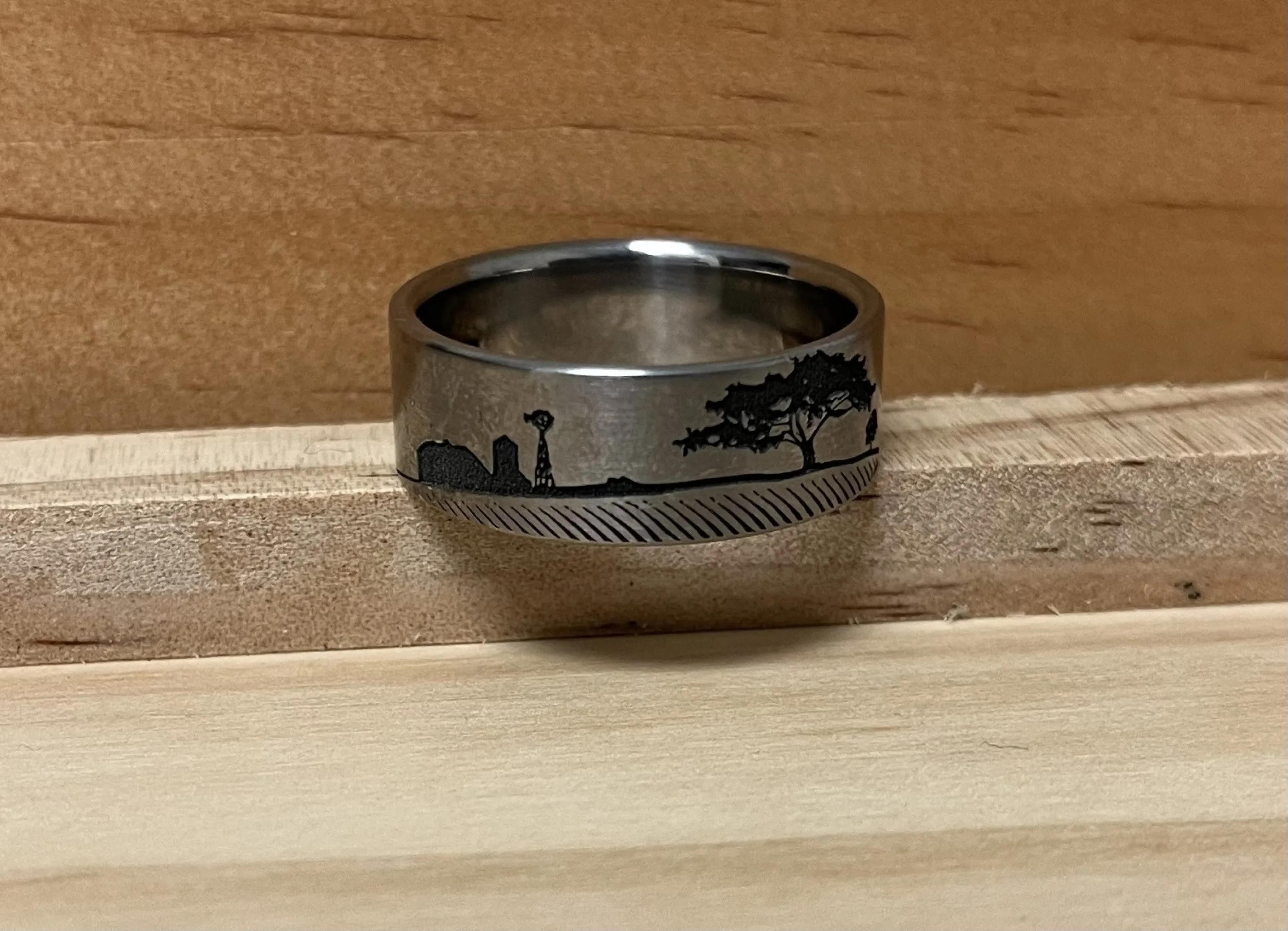 Farmer Tractor Scene Ring