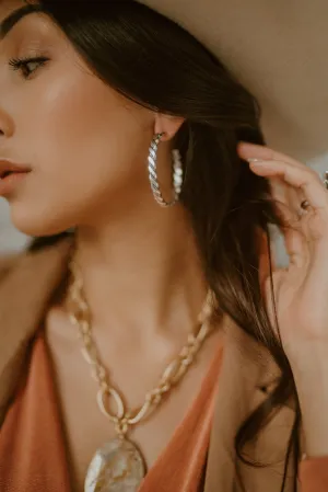 Frances Hoops | Silver - FINAL SALE