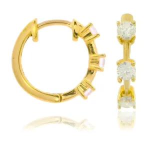 Georgini Chic Noel Trilogy Hoop Earrings Gold