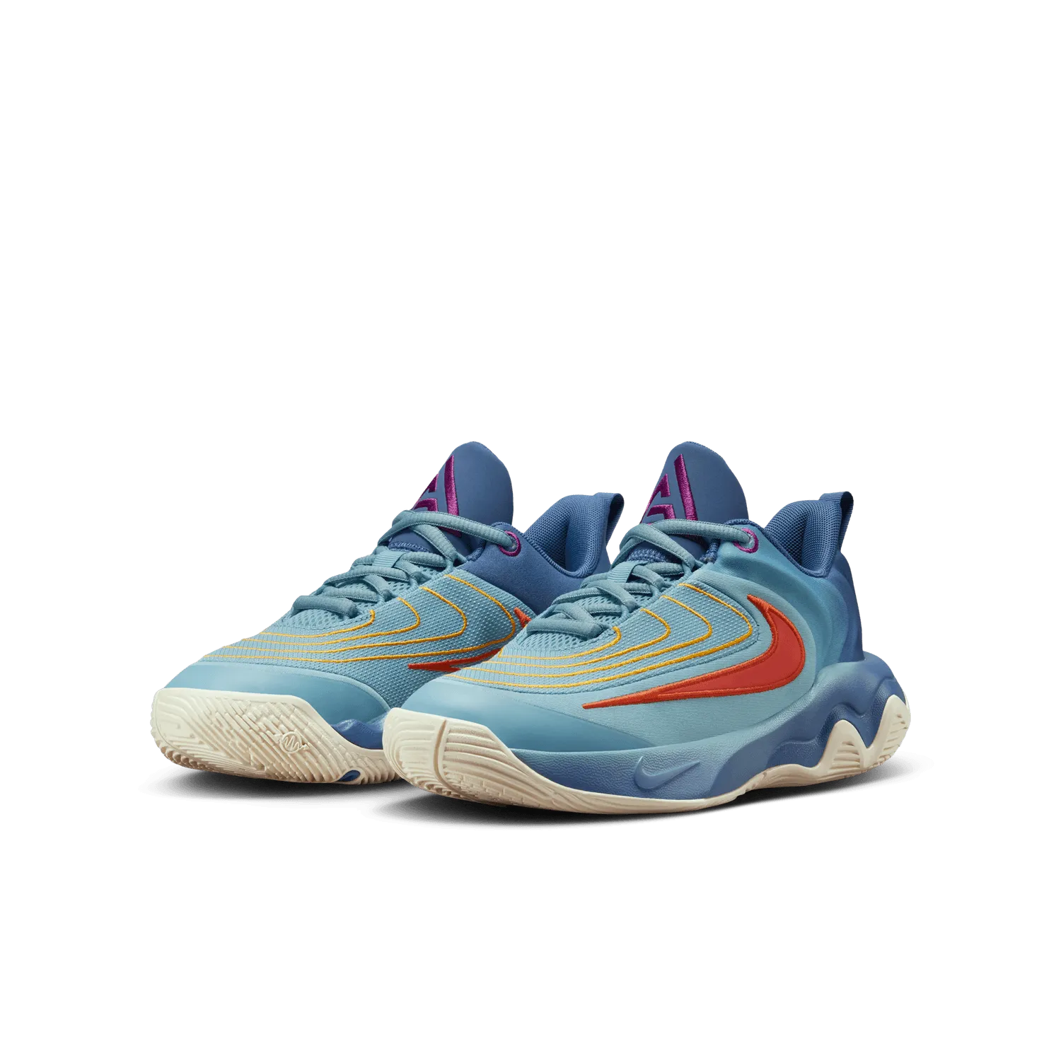 Giannis Immortality 4 Big Kids' Basketball Shoes (GS) 'Denim/Turquoise/Cosmic Clay'