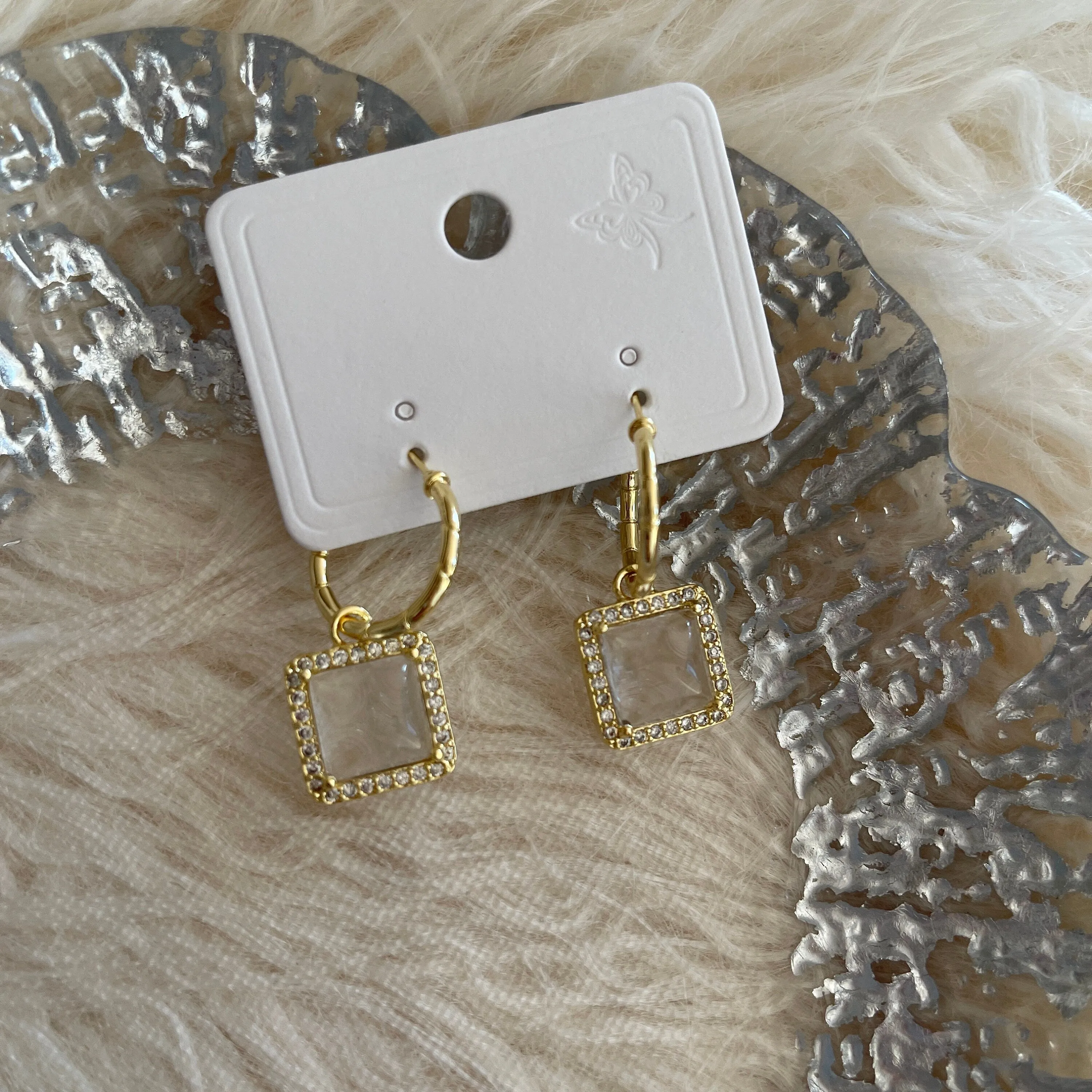 Gold Candy Bar Earrings