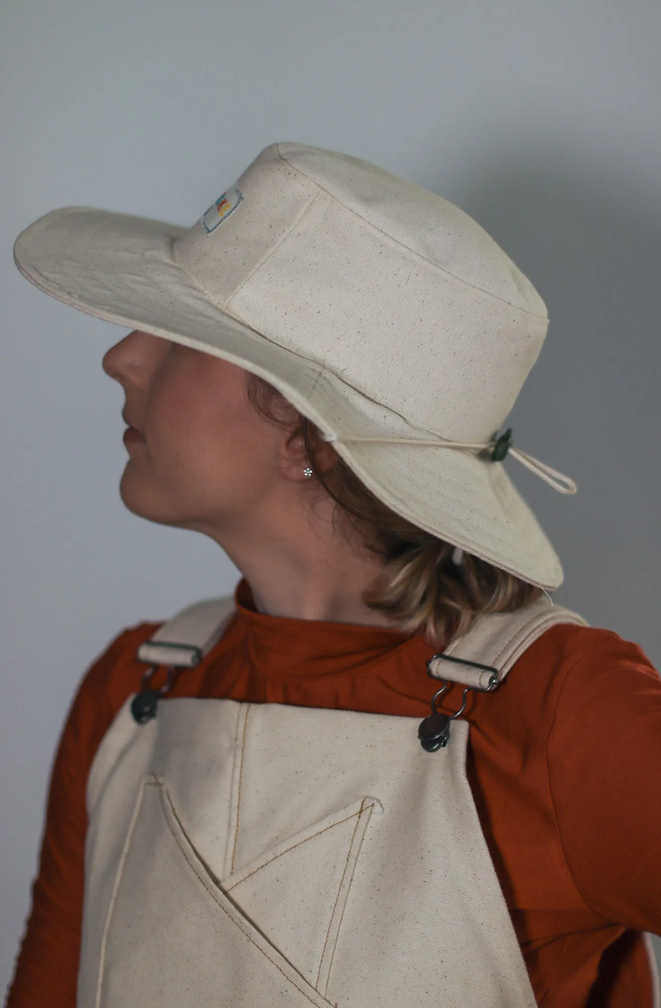 Handmade Wide Brim Drawstring Hat | YOKE