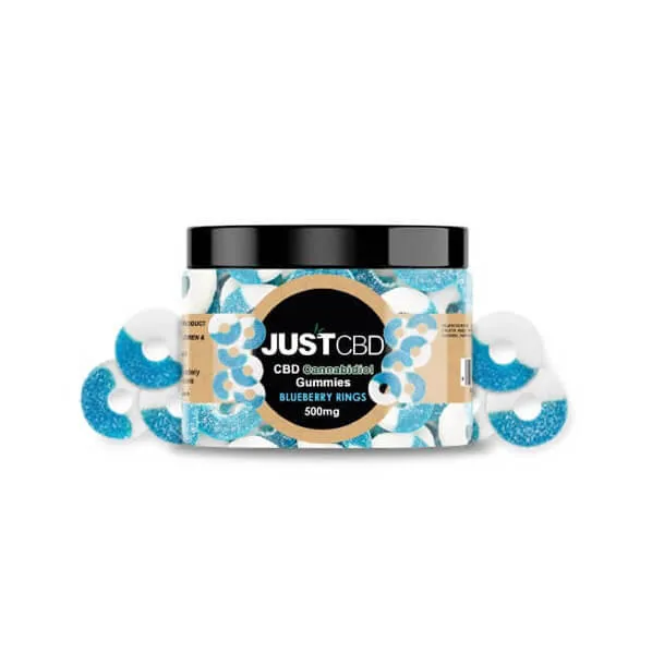 Just CBD Blue Raspberry Ring Gummies