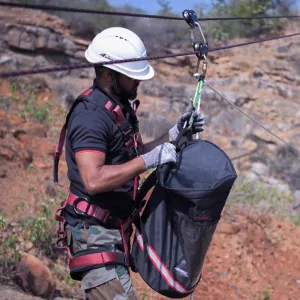 KARAM PN670 Quick Zip Line System Kit – Ultimate Safety Gear for Climbers, Mountaineers, and Zip Line Riders