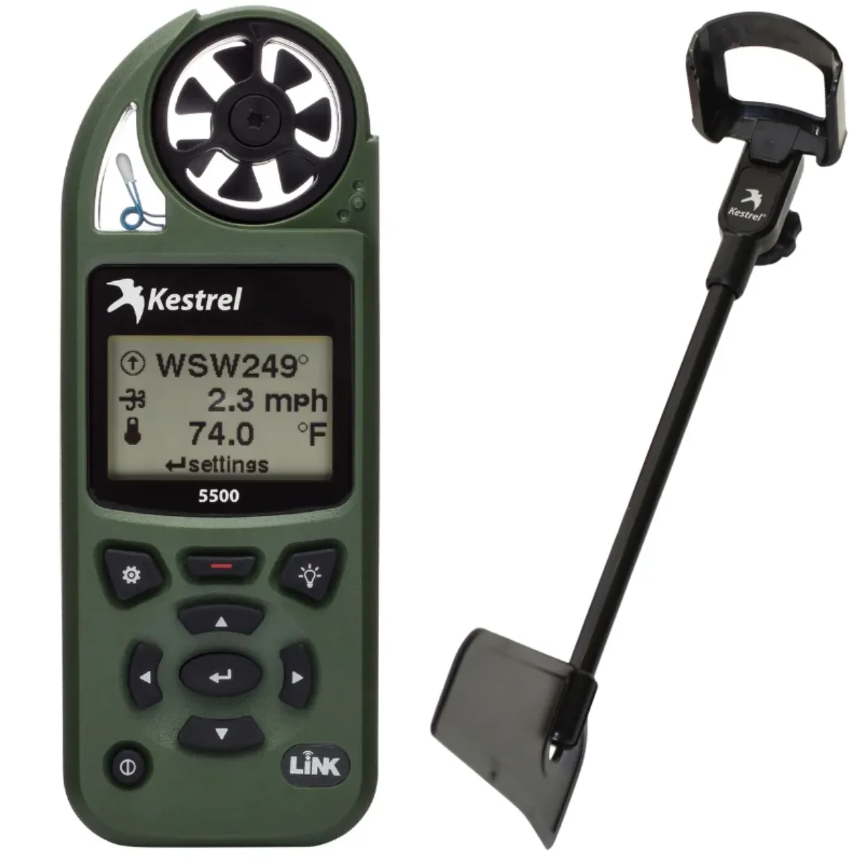 Kestrel 5500 Pocket Weather Station With Compass And Wind Vane Kit