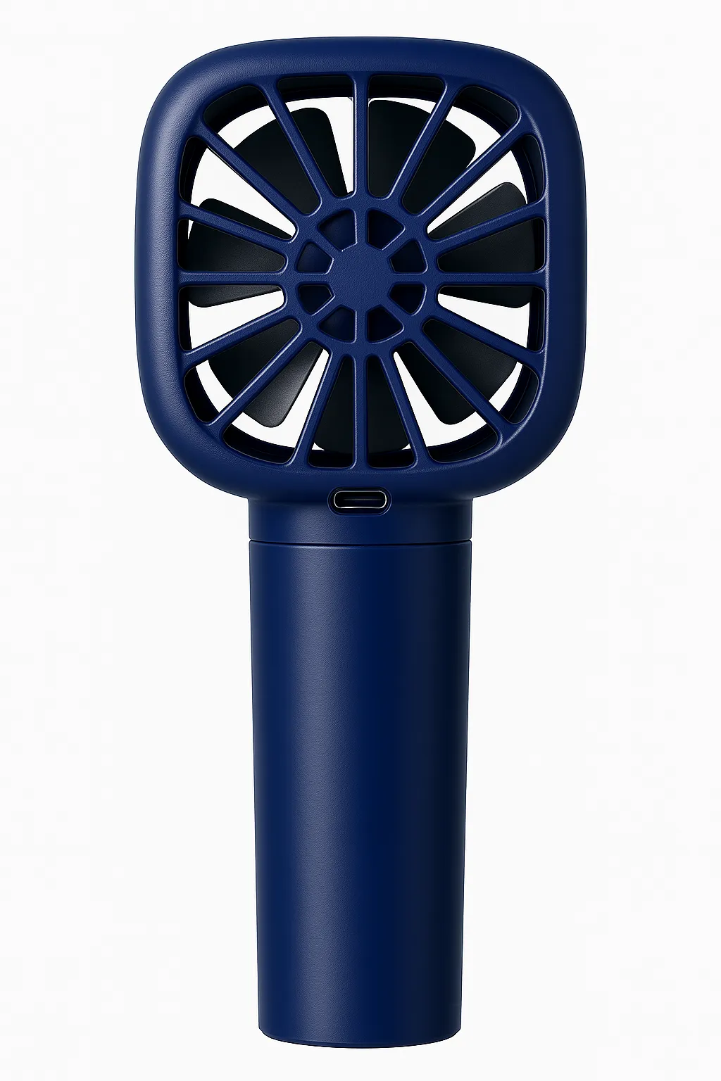 LA' FORTE Mini Portable Fan | Rechargeable Handheld Fan | 3-Speed Wind Control | Digital Display | 1200mAh Battery | Compact & Powerful | Blue