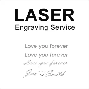 *Laser Engraving Service for 2 rings*