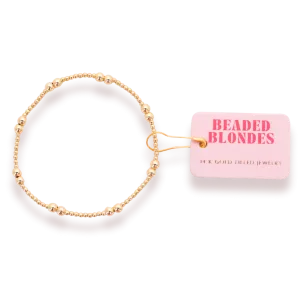 Leah Bracelet, 6.75" gold