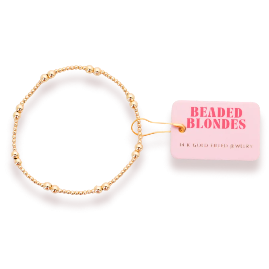 Leah Bracelet, 6.75" gold