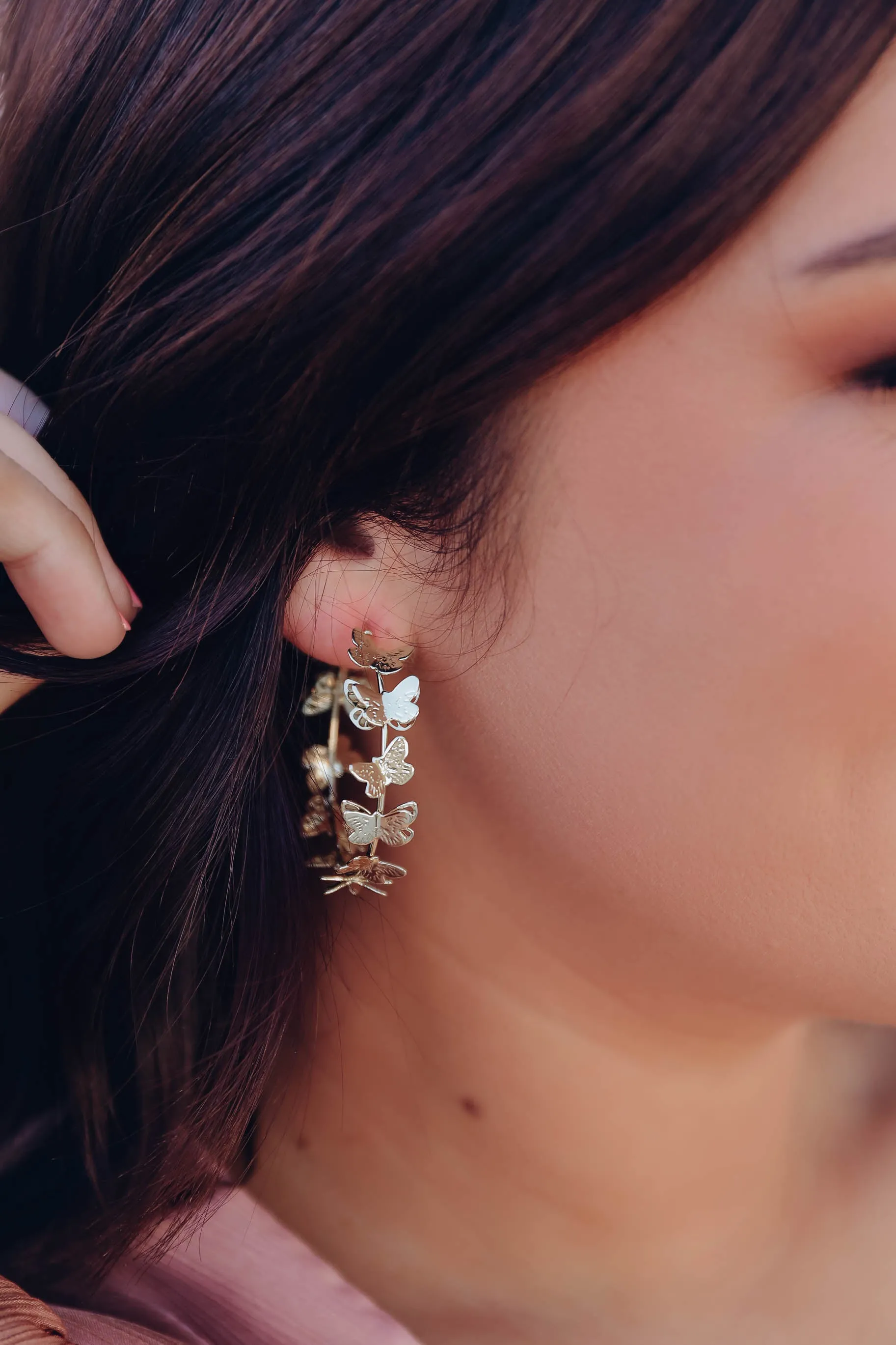 Martina Butterfly Hoops