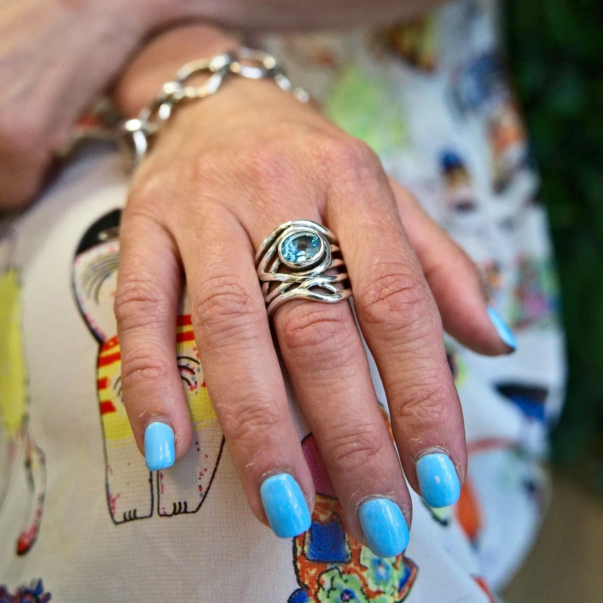 Mayhem Ring in various gemstones