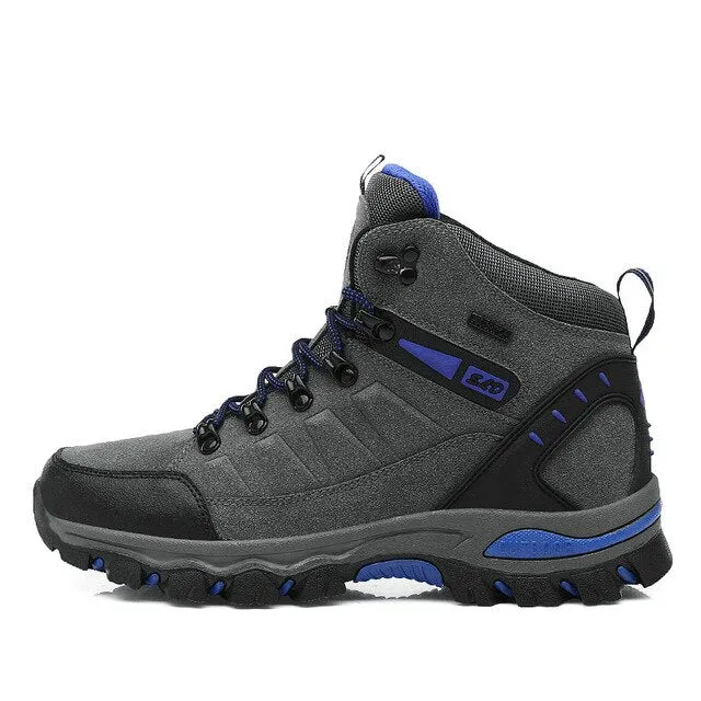 Men's Hiking Shoes Genuine Leather Climbing Shoes Waterproof