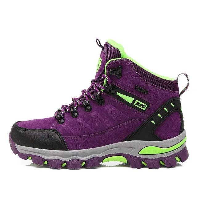 Men's Hiking Shoes Genuine Leather Climbing Shoes Waterproof