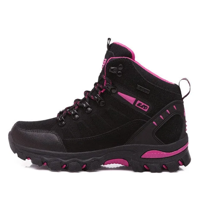 Men's Hiking Shoes Genuine Leather Climbing Shoes Waterproof