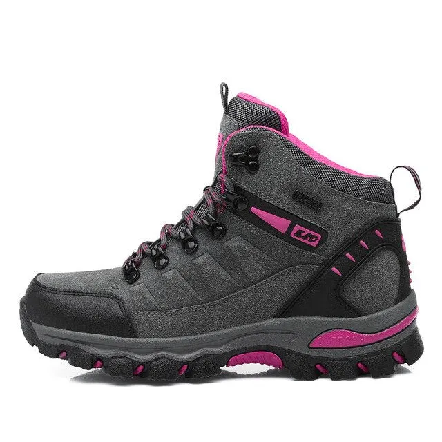Men's Hiking Shoes Genuine Leather Climbing Shoes Waterproof