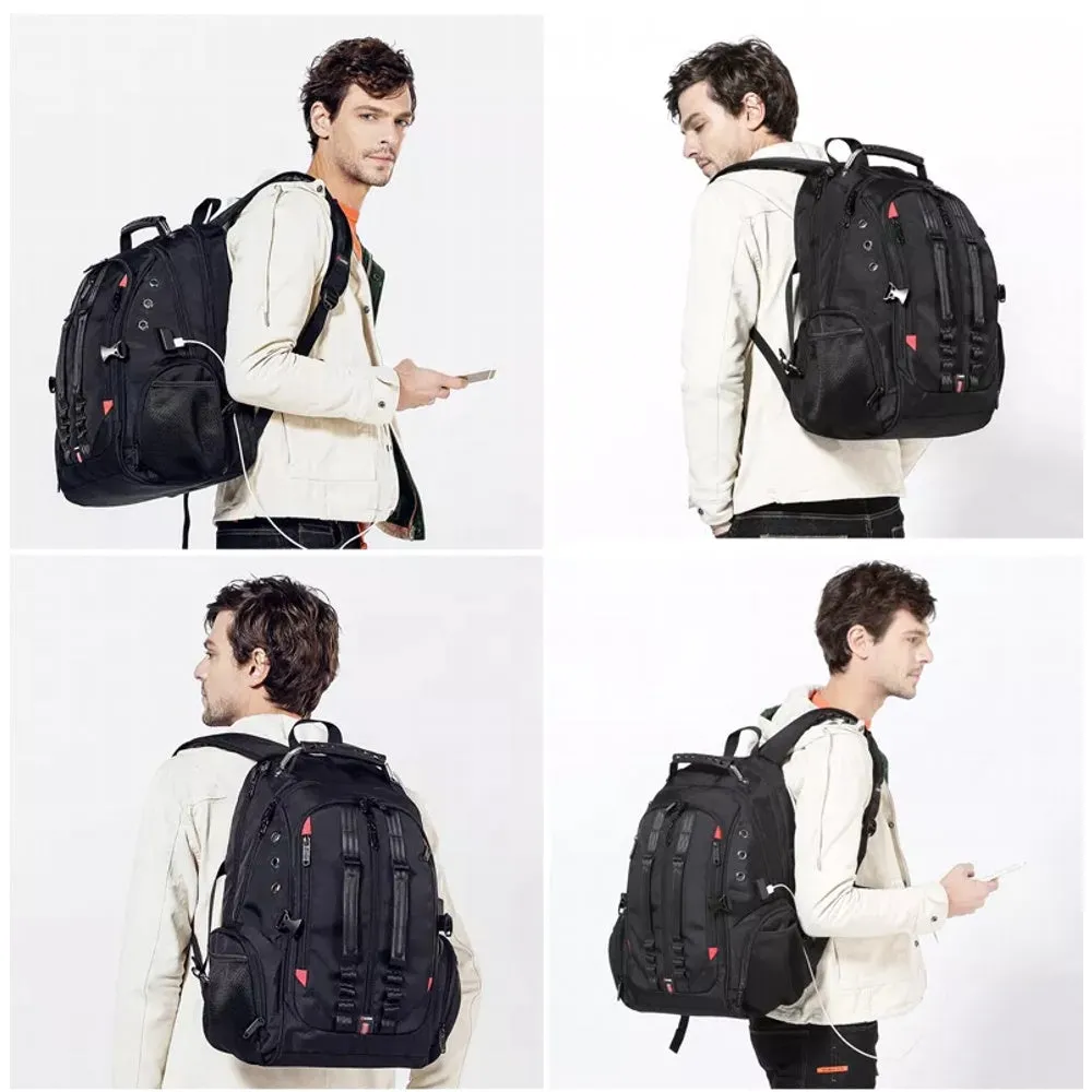 Men's Large Capacity Waterproof Travel Backpack for Outdoor Camping & Hiking