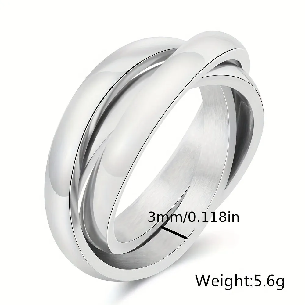 Men's Titanium Steel Couple Ring